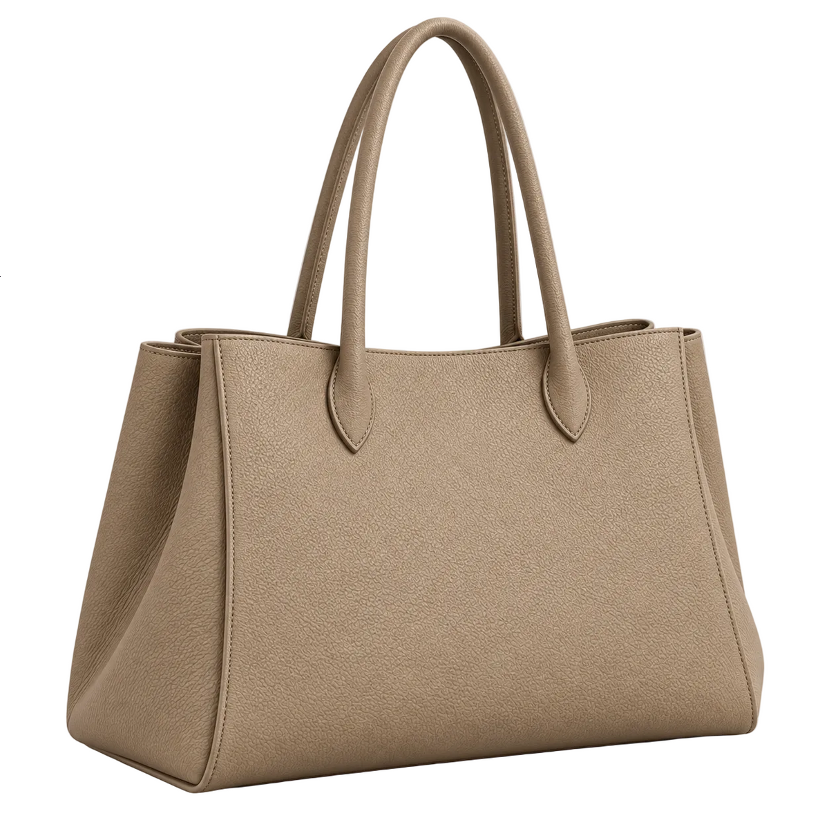 BagRadiance Sandstone Soft Faux Leather Tote Handbag