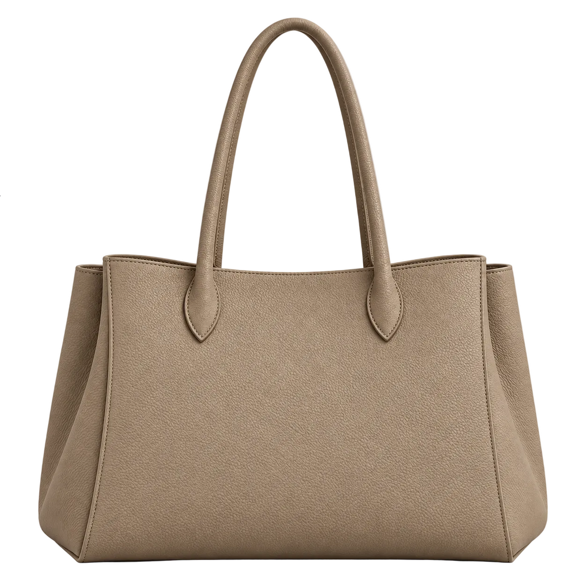 BagRadiance Sandstone Soft Faux Leather Tote Handbag